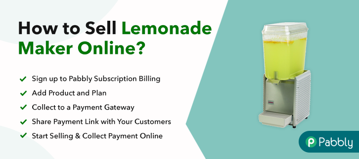 How to Sell Lemonade Maker Online