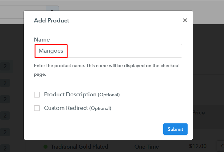 Add Product to Start Selling Mangoes Online