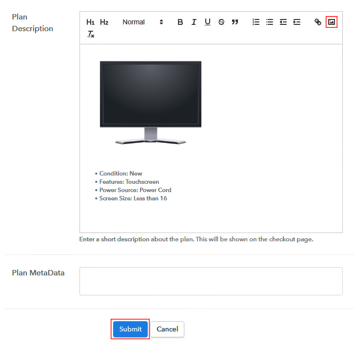 Add Image and Description to Start Selling Monitors Online