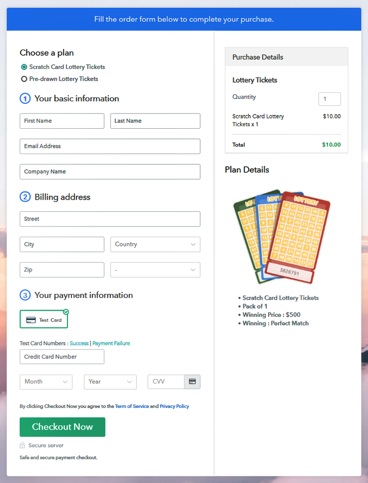 Multiplan Checkout to Sell Lottery Tickets Online