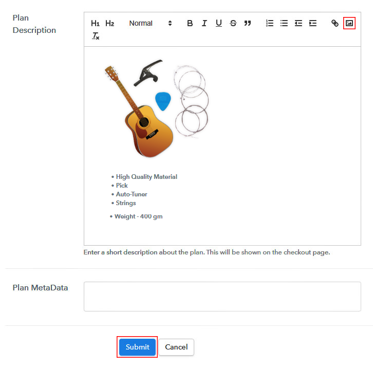 Add Image & Description to Sell Musical Instrument Parts Online