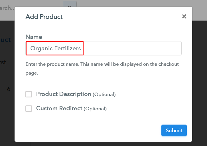 Add Product to Start Selling Organic Fertilizers Online