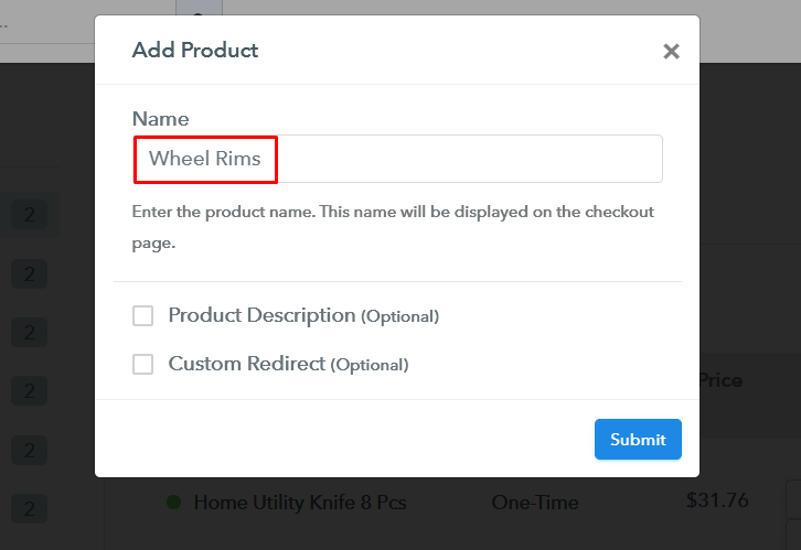 Add Product to Start Selling Rims Online