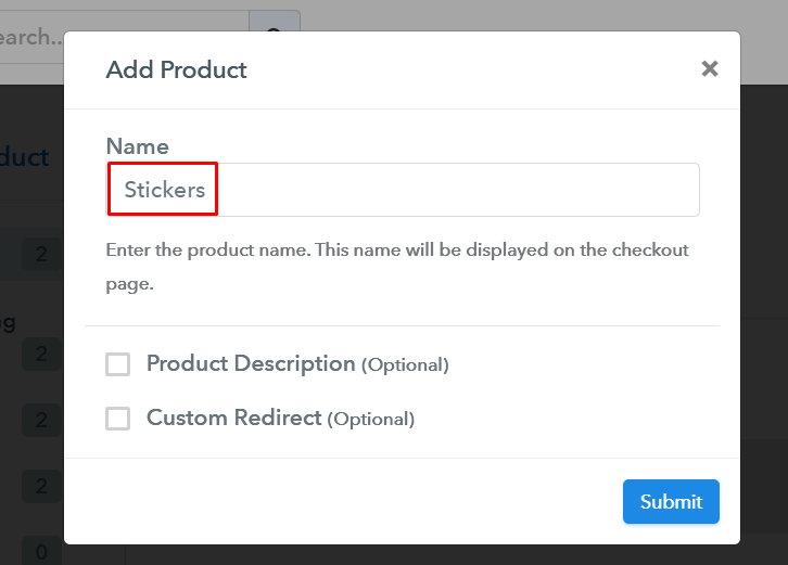 Add Product to Start Selling Stickers Online