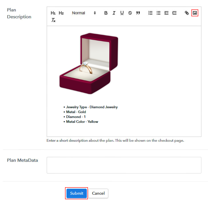Add Image & Description to Sell Engagement Rings Online