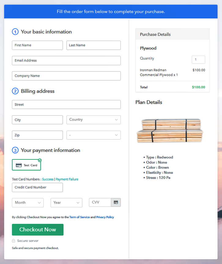 Checkout to Sell Plywoods Online