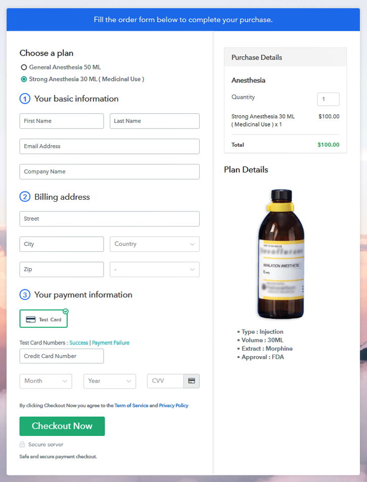 Multiplan Checkout To Sell Anesthesia Online 