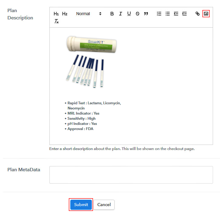 Add Description To Sell Antibiotic Test Kits Online 