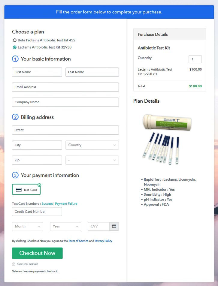 Multiplan Checkout To Sell Antibiotic Test Kits Online 