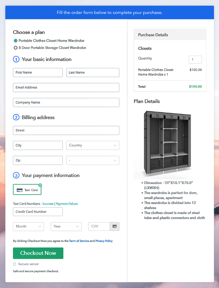 Multiplan Checkout Page to Sell How to Sell Closets Online