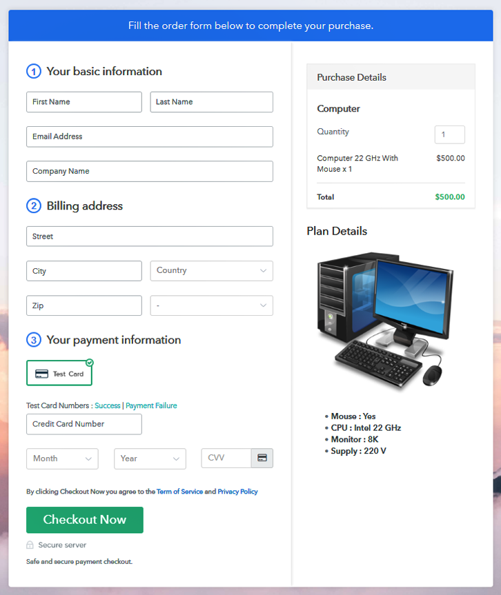 Add Checkout To Sell Computers Online