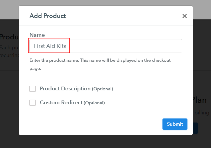 Add Product to Start Selling First Aid Kits Online