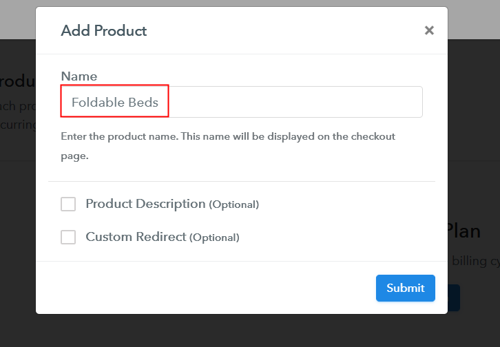 Add Product to Start Selling Foldable Beds Online
