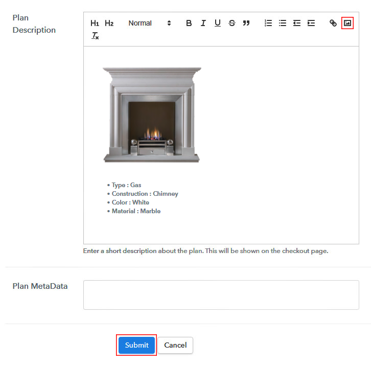Add Image To Sell Gas Fireplaces Online