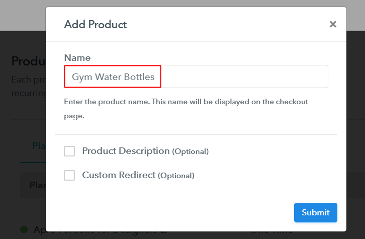 Add Product to Start Selling Gym Water Bottles Online