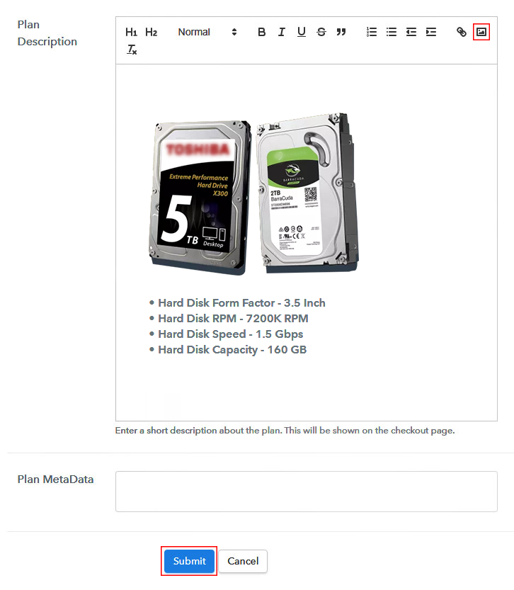 Add Image & Description to Sell Hard Drives Online