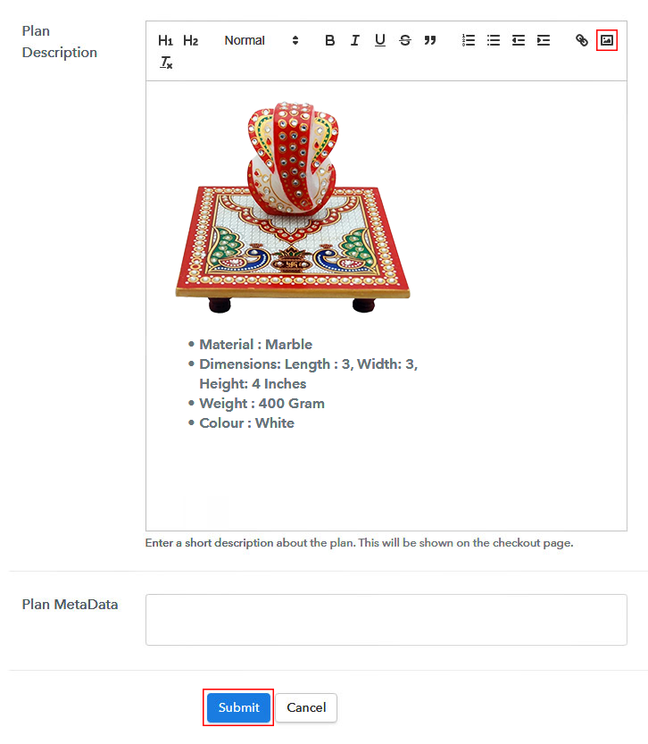 Add Image & Description to Sell Handicrafts Online