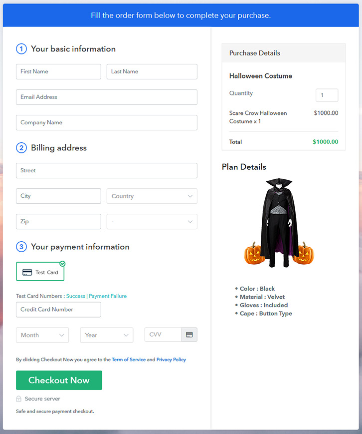 Add Checkout To Sell Halloween Costumes Online