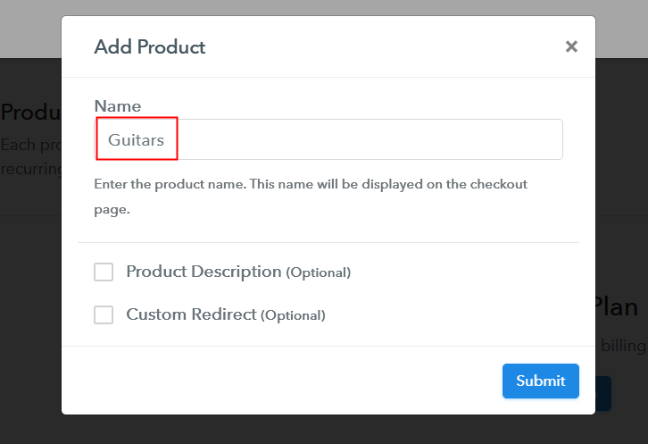 Add Product to Start Selling Guitars Online