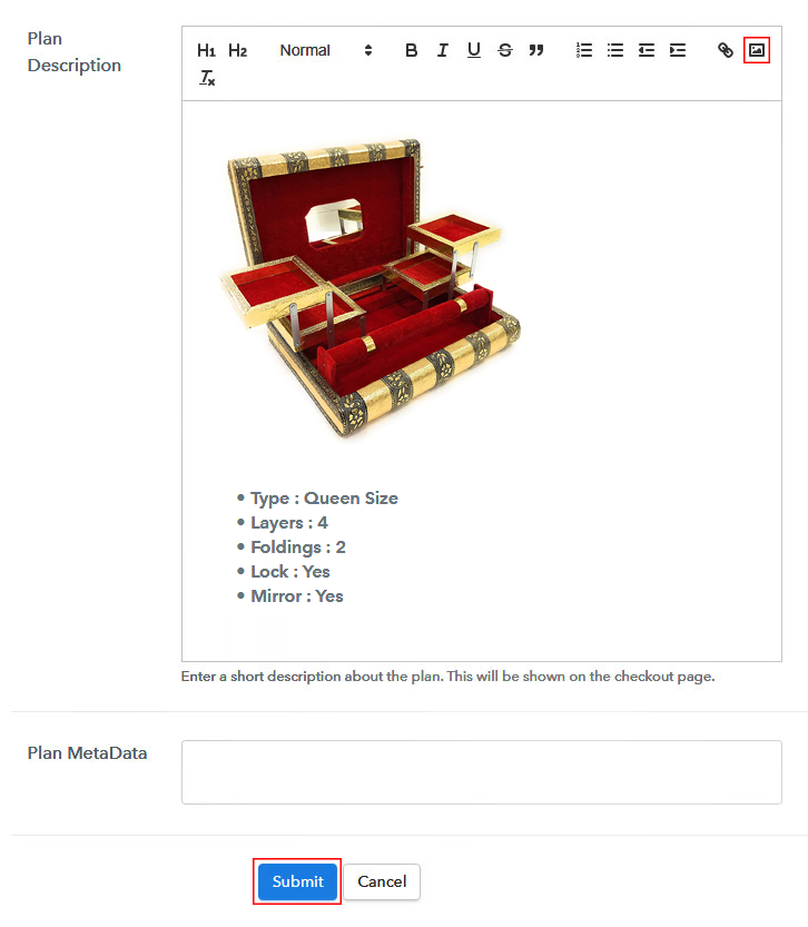 Add Image To Sell Jewelry Boxes Online