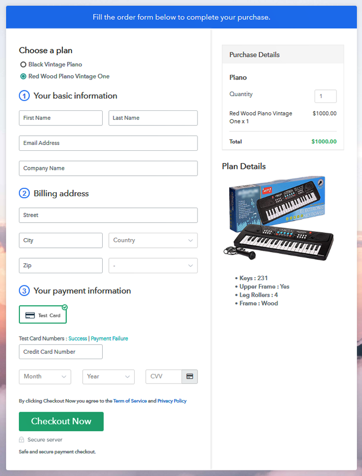 Multiplan Checkout To Sell Pianos Online