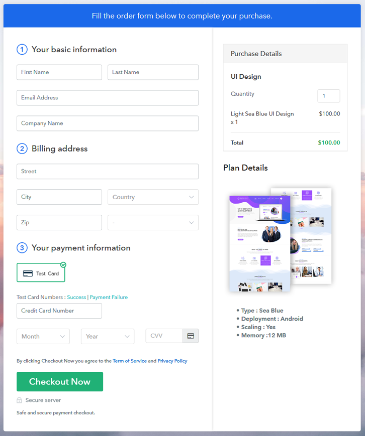 Add Product Checkout To Sell UI Design Online