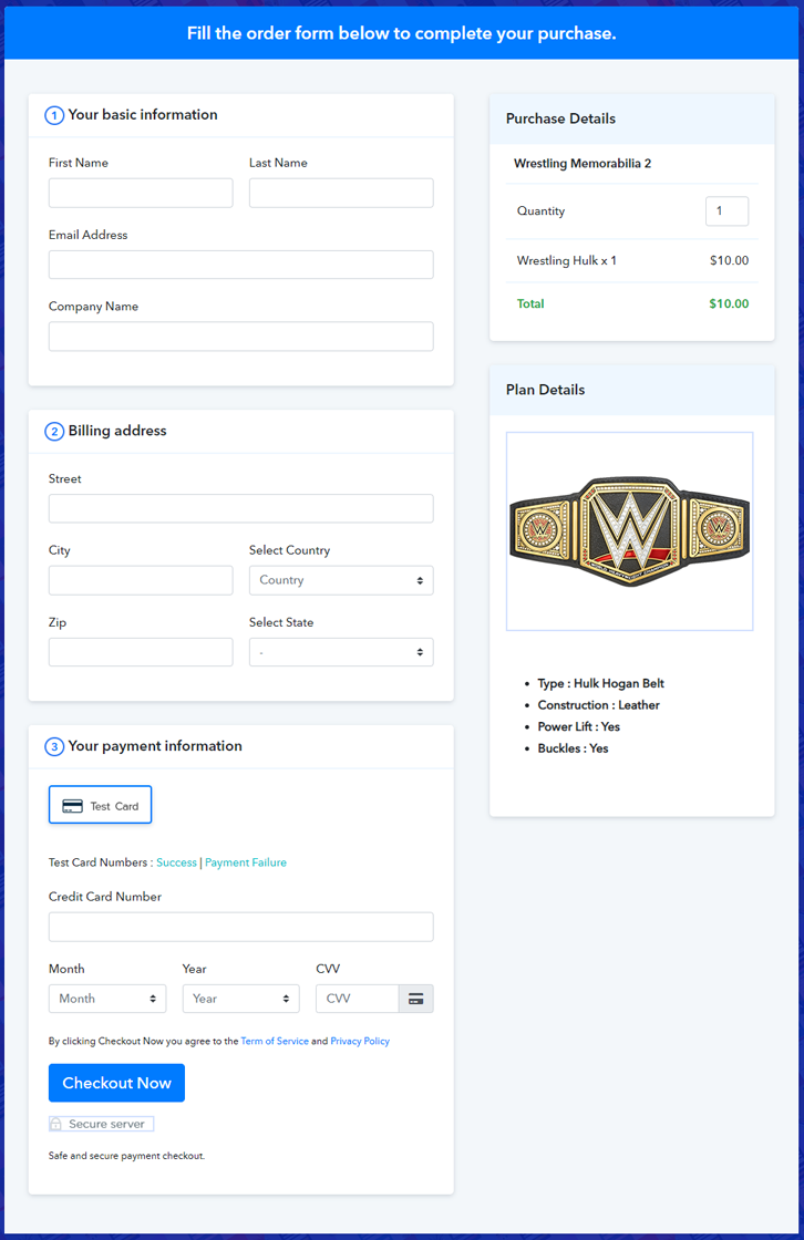 Add Checkout To Sell Wrestling Memorabilia Online 