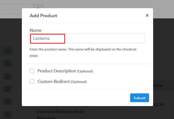 Add Product to Start Selling Lanterns Online