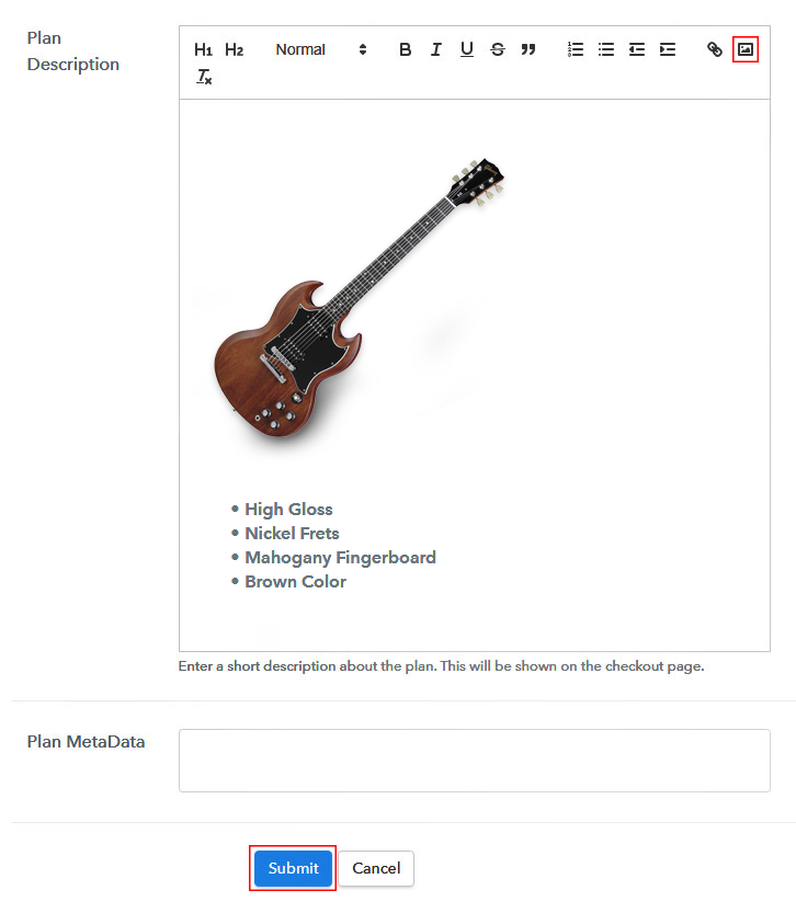 Add Image & Description to Sell Guitars Online