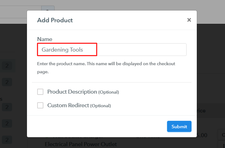Add Product to Start Selling Gardening Tools Online