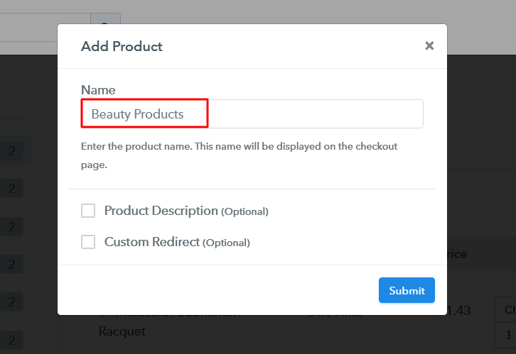 Add Product to Start Selling Beauty Products Online