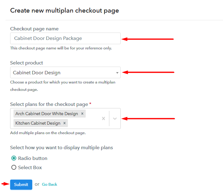 Multiplan Checkout to Sell Cabinet Door Designs Online