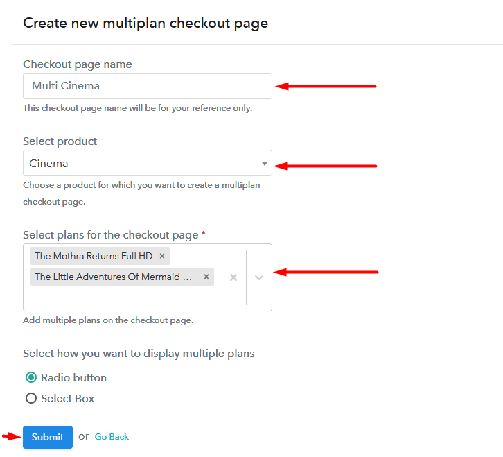 Create Multi Checkout To Sell Cinemas Online