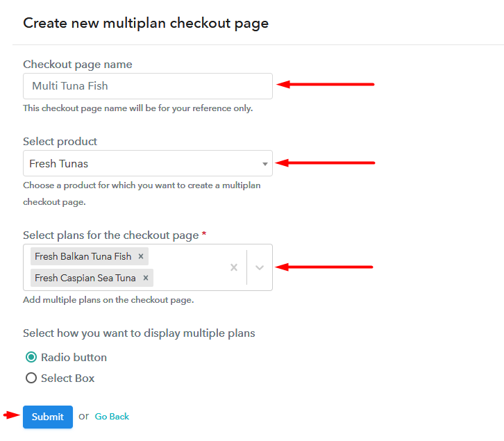 Add Multiplan Checkout To Sell Fresh Tunas Online
