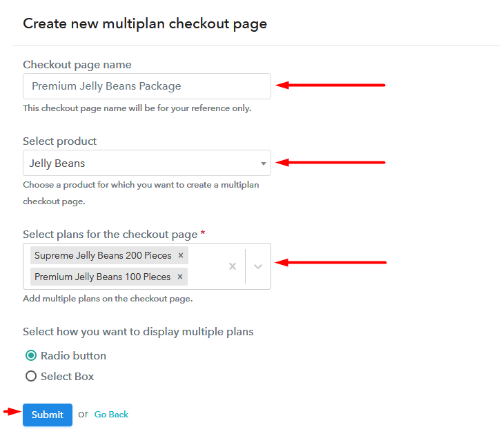 Multiplan Checkout To Sell Jelly Beans Online