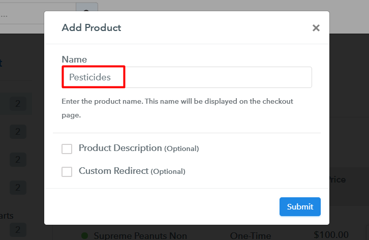 Add Product To Sell Pesticides Online