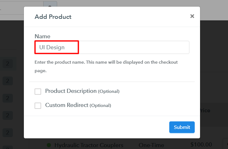 Add Product Checkout To Sell UI Design Online