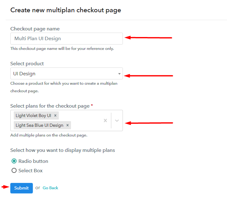 Add Multiplan Checkout To Sell UI Design Online