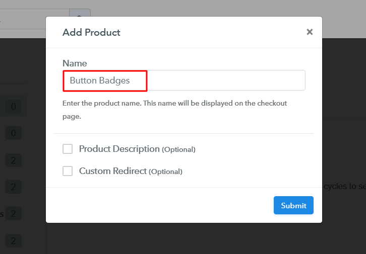 Add Product to Sell Button Badges Online