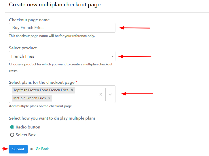 Add Plans to Sell Multiple French Fries from Single Checkout Page
