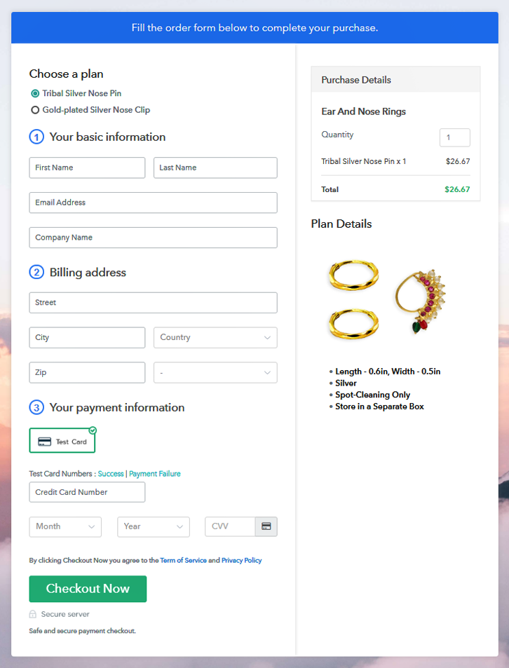 Sell Ear And Nose Rings Online Multi Checkout