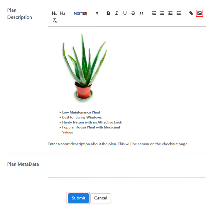 Add Image & Description to Sell Aloe Vera Plants Online