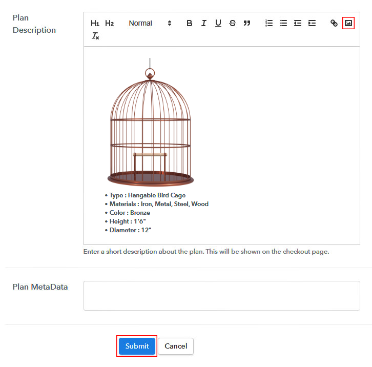 Add Image & Description to Sell Animal Cages Online