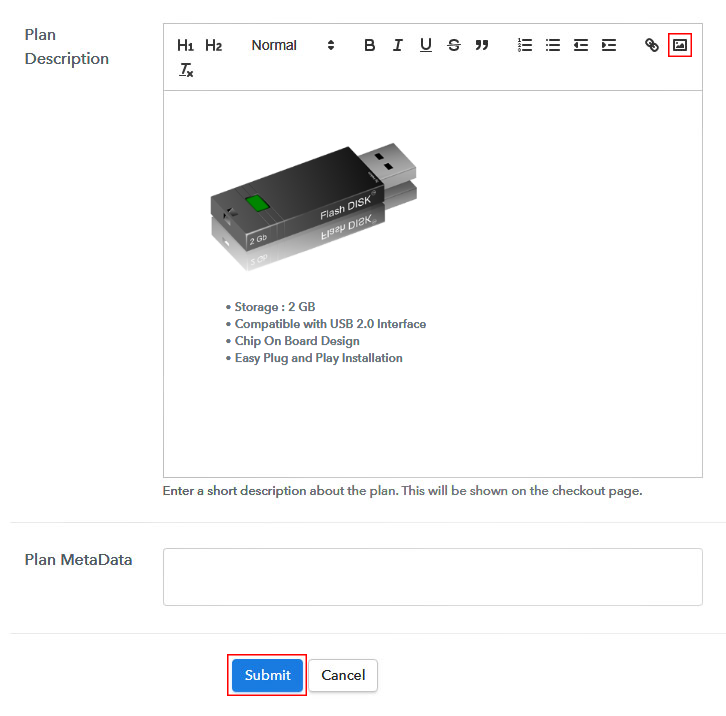 Add Image & Description to Sell Flash Drives Online