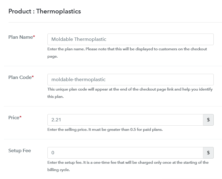 Add Plan to Sell Thermoplastics Online