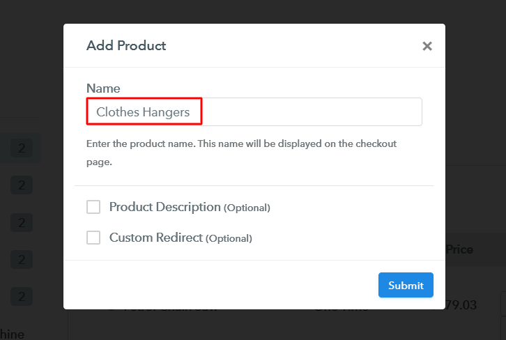 Add Product to Sell Clothes Hangers Online