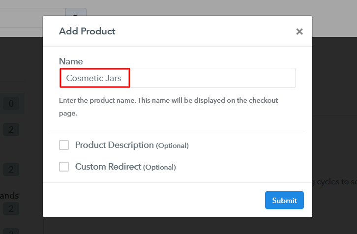 Add Product to Sell Cosmetic Jars Online