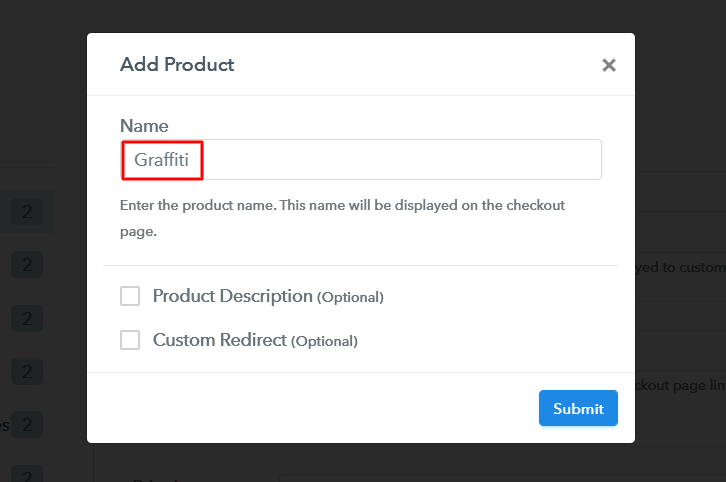 Add Product to Sell Graffiti Online