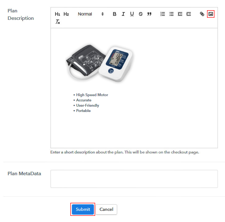 Add Image & Description to Sell Blood Pressure Machines Online