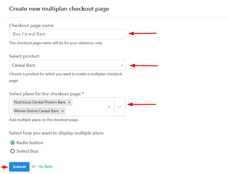 Add Plans to Sell Multiple Cereal Bars from Single Checkout Page